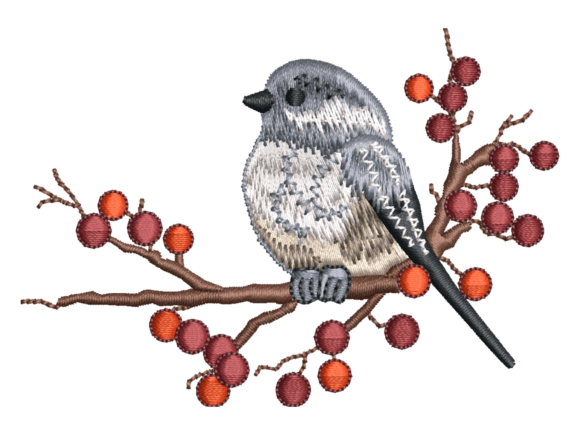 Blue Bird on Berry Branch Embroidery Review