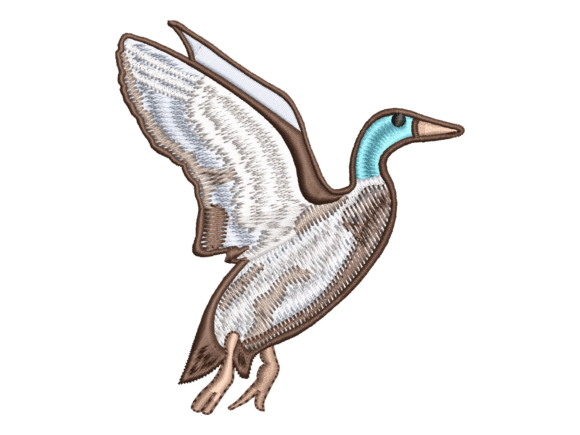 Blue Heron Embroidery Design for Seasonal Collections