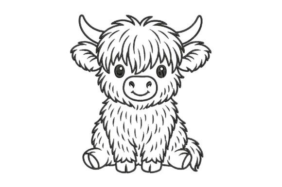 Cute Highland Cow Embroidery Review