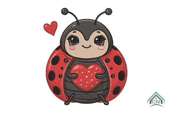 Cute Ladybug with Heart Embroidery Review