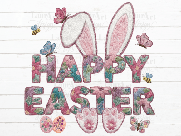 Happy Easter Bunny Ears Embroidery Review