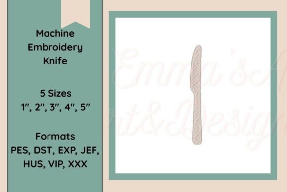 Knife Machine Embroidery Design Review for Personalized Gifts