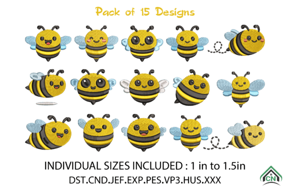 Mini Bumble Bee Embroidery Design Bundle Review