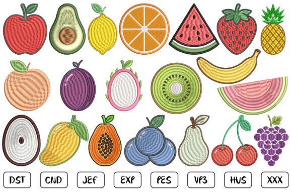 Mini Fruits Machine Embroidery Design Review