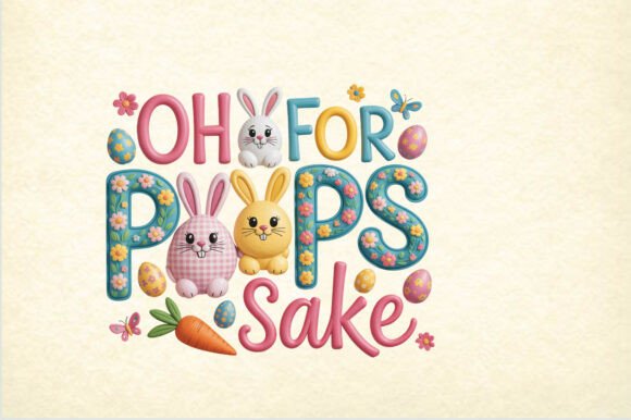 Oh for Poops Sake Embroidery Style