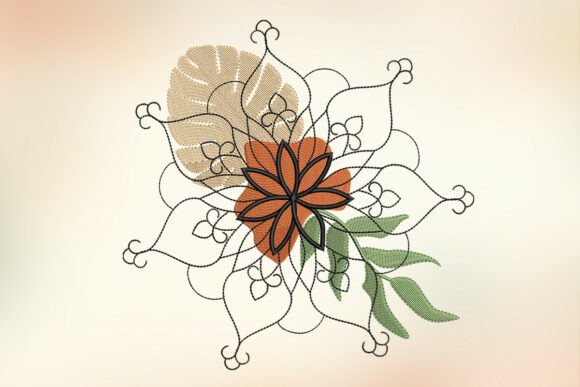 Ornament Embroidery Deign for Holiday Collections