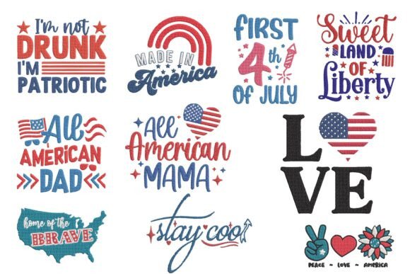 Patriotic Family Quotes Embroidery Bundle Review