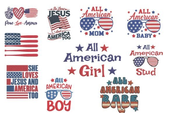 Patriotic USA Family Embroidery Design Review